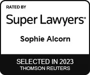 Rated By Super Lawyers Sophie Alcorn Selected in 2023 Thomson Reuters